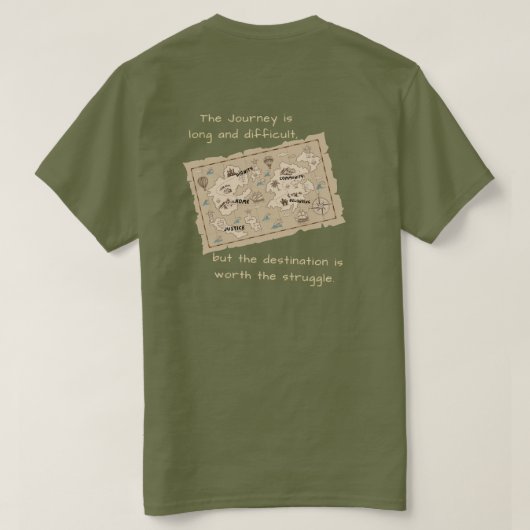 Der Weg ist es wert T-Shirt (Design Rückseite)