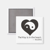 Der Weg ist im Herzen Magnet (Vorderseite/Rückseite)