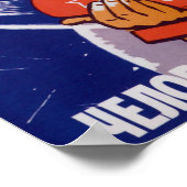 Der Weg ist offen für die Menschen - sowjetischer Poster (Ecke)