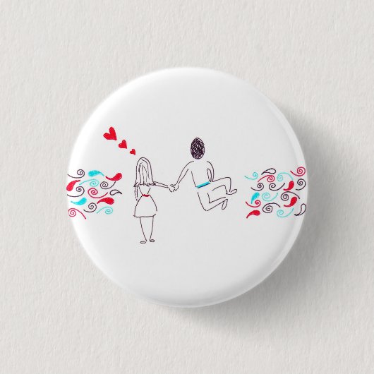 Der Weg-Knopf des Liebhabers Button (Vorderseite)