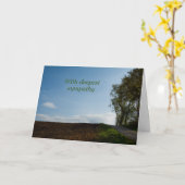 Der Weg - mit tiefstem Beileid Karte (Gelbe Blume)