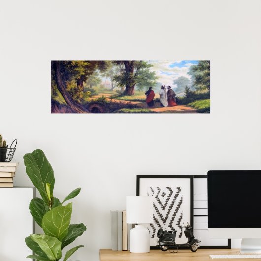Der Weg nach Emmaus. Poster (Heimbüro)