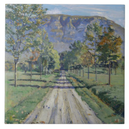 Der Weg nach Evordes (von Ferdinand Hodler) Fliese