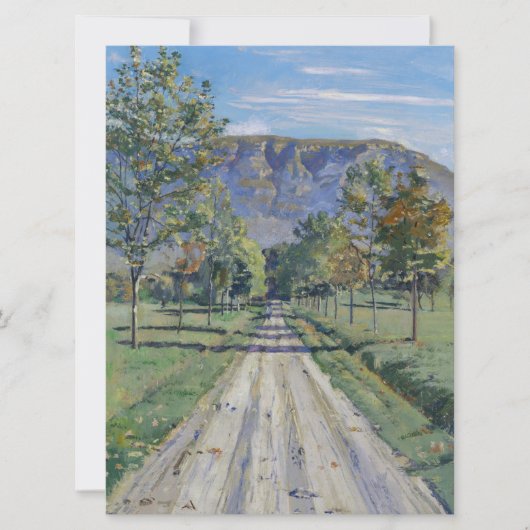 Der Weg nach Evordes (von Ferdinand Hodler) Karte (Vorderseite)