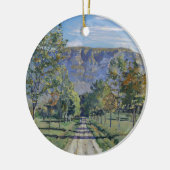 Der Weg nach Evordes (von Ferdinand Hodler) Keramik Ornament (Links)