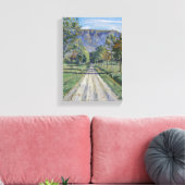 Der Weg nach Evordes (von Ferdinand Hodler) Leinwanddruck (Insitu (Wohnzimmer))