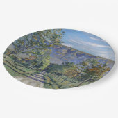 Der Weg nach Evordes (von Ferdinand Hodler) Pappteller (Schrägansicht)