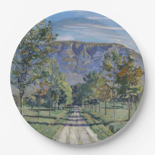 Der Weg nach Evordes (von Ferdinand Hodler) Pappteller (Vorderseite)
