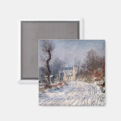 Der Weg nach Giverny, Winter 1885 Magnet (Vorderseite/Rückseite)