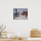 Der Weg nach Giverny, Winter 1885 Poster (Küche)