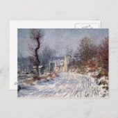 Der Weg nach Giverny, Winter 1885 Postkarte (Vorne/Hinten)