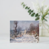 Der Weg nach Giverny, Winter 1885 Postkarte (Stehend Vorderseite)