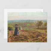 Der Weg nach Rouen, Pontoise nach Camille Pissarro Postkarte (Vorne/Hinten)