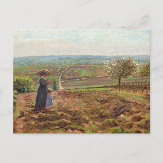 Der Weg nach Rouen, Pontoise nach Camille Pissarro Postkarte (Vorderseite)
