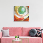 Der Weg nach Sazi Runi durch Ramona Walach Leinwanddruck (Insitu (Wohnzimmer))