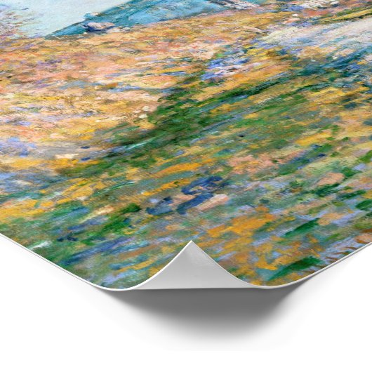 Der Weg nach Vétheuil | Claude Monet Poster (Ecke)