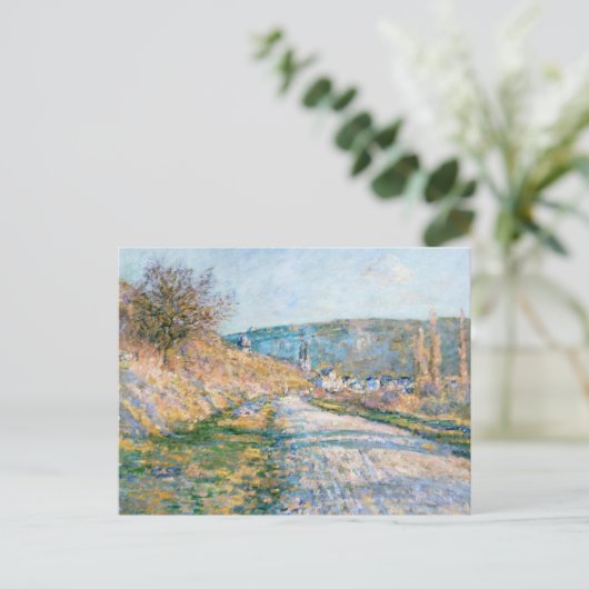 Der Weg nach Vétheuil | Claude Monet Postkarte (Stehend Vorderseite)