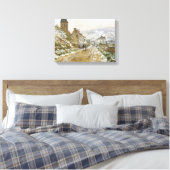 Der Weg nach Vetheuil im Winter durch Monet Wrappe Leinwanddruck (Insitu (Schlafzimmer))
