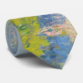 Der Weg nach Vétheuil (von Claude Monet), Neck Tie Krawatte (Gerollt)