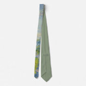 Der Weg nach Vétheuil (von Claude Monet), Neck Tie Krawatte (Rückseite)