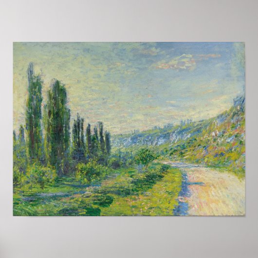 Der Weg nach Vétheuil (von Claude Monet) Poster (Vorne)