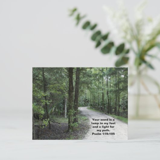 Der Weg Postkarte (Stehend Vorderseite)