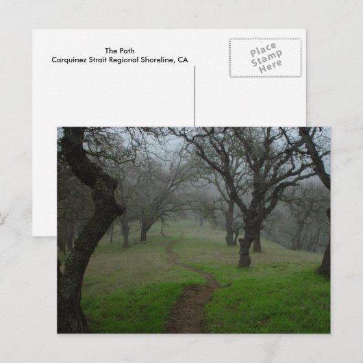 Der Weg Postkarte (Vorne/Hinten)