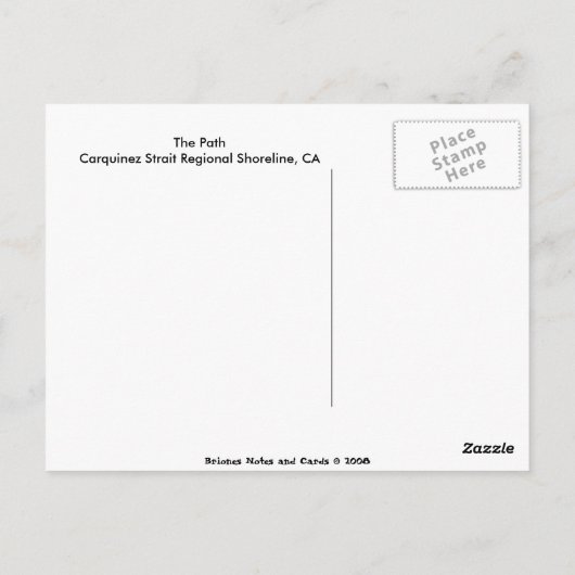 Der Weg Postkarte (Rückseite)