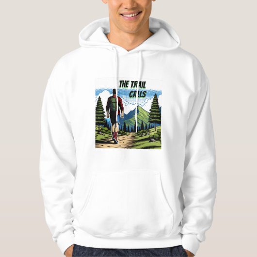 Der Weg ruft | Mann Wandern Hoodie (Vorderseite)