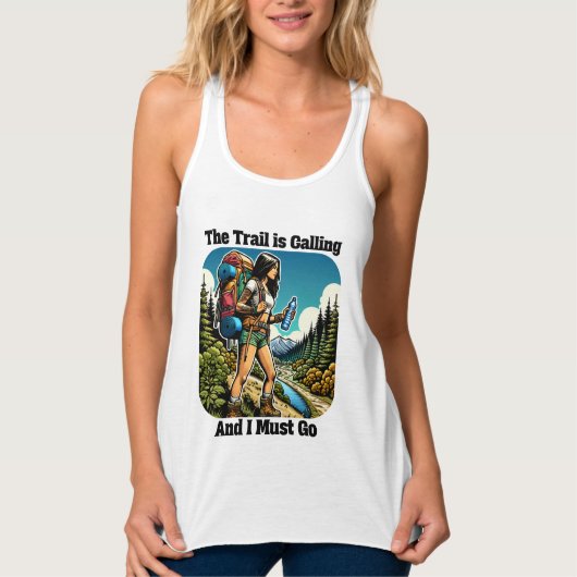 Der Weg ruft und ich muss gehen Tank Top (Vorderseite)