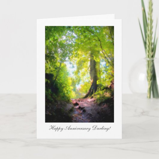 Der Weg scheint am steilsten, Happy Anniversay Dar Karte (Vorderseite)
