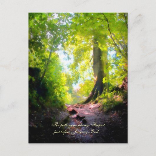 Der Weg scheint immer steilster zu sein... Postkarte (Vorderseite)