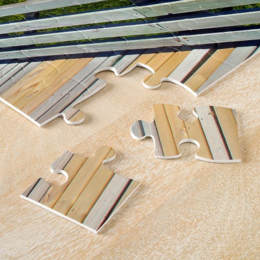 Der Weg unten in Richtung zu den Flusssteinen Puzzle (Seite)