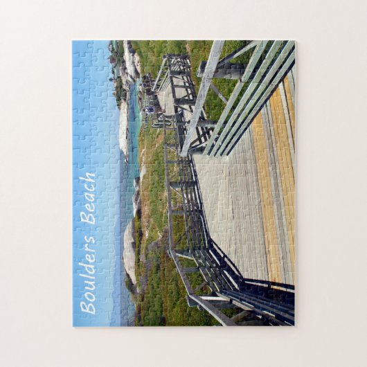 Der Weg unten in Richtung zu den Flusssteinen Puzzle (Vertikal)