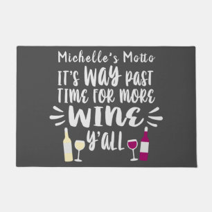 Der Weg vergangener Zeit für Weinfreunde Fußmatte