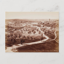 Der Weg von Jerusalem nach Bethlehem  Postkarte