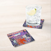 Der Weg von morgen, glänzen Rechteckiger Pappuntersetzer (Vor Ort)