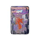 Der Weg von morgen heute: Kunst der Zukunft Badematte (Vorderseite Vertikal)