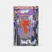 Der Weg von morgen heute: Kunst der Zukunft Fleecedecke (Vorderseite)