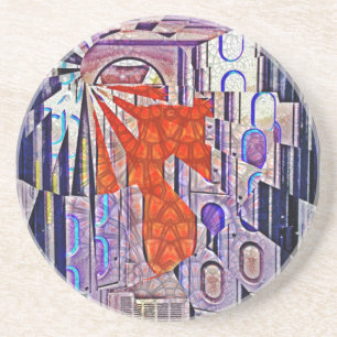 Der Weg von morgen heute: Kunst der Zukunft Getränkeuntersetzer