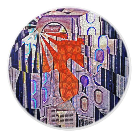 Der Weg von morgen heute: Kunst der Zukunft Keramikknauf (Vorderseite)