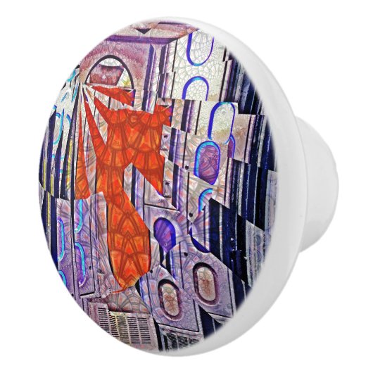 Der Weg von morgen heute: Kunst der Zukunft Keramikknauf (Rechts)