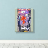 Der Weg von morgen heute: Kunst der Zukunft Leinwanddruck (Insitu (Holzboden))