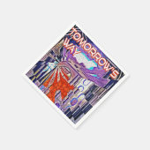 Der Weg von morgen heute: Kunst der Zukunft Serviette (Ecke)