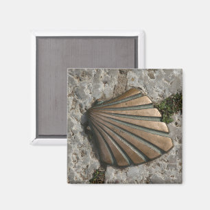 Der Weg von St. James, Scallop Route Marker Magnet