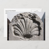 Der Weg von St. James, Scallop Route Marker Postkarte (Vorne/Hinten)