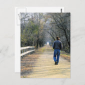 Der Weg vor der Postkarte (Vorne/Hinten)