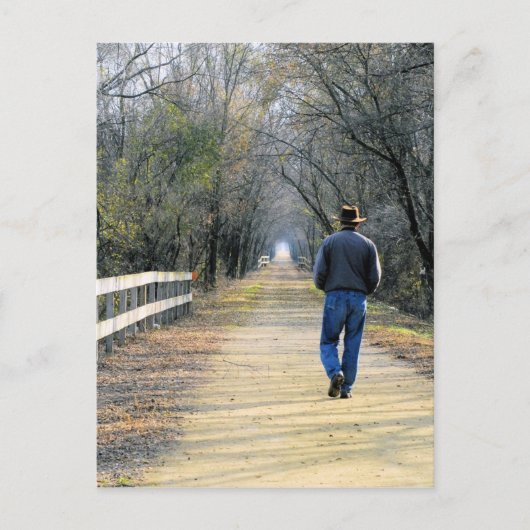 Der Weg vor der Postkarte (Vorderseite)