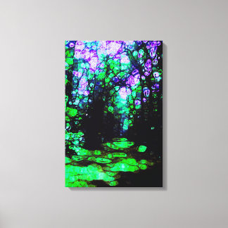 Der Weg wird durch das Licht des Mondes offenbart Leinwanddruck