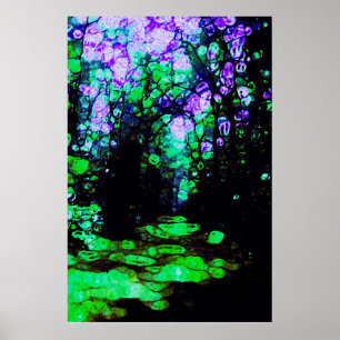 Der Weg wird durch das Licht des Mondes offenbart Poster